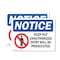 Signmission Keep Out Unauthorized Entry Prosecuted OSHA Notice Sign, Vinyl Decal, 10in W x 7in L, 2PK OS-2PACK-NS-D-710-L-15866 - alternate 1